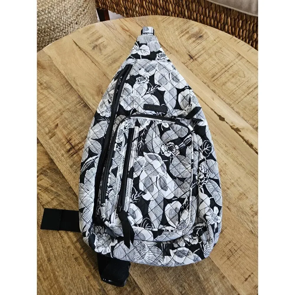 VERA BRADLEY Quilted Sling Crossbody Backpack In “ Bedford Blooms” - Picture 5 of 11